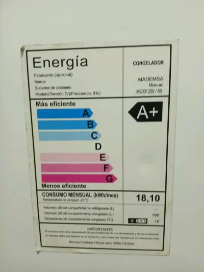 Congelador horizontal Mademsa M200 eficiente - miniatura 2