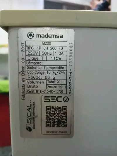Congelador horizontal Mademsa M200 eficiente - miniatura 3