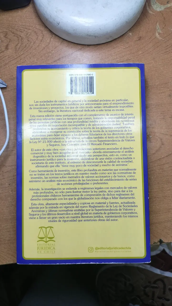 Libro La Sociedad Anónima de Juan Esteban Puga Vial - 4