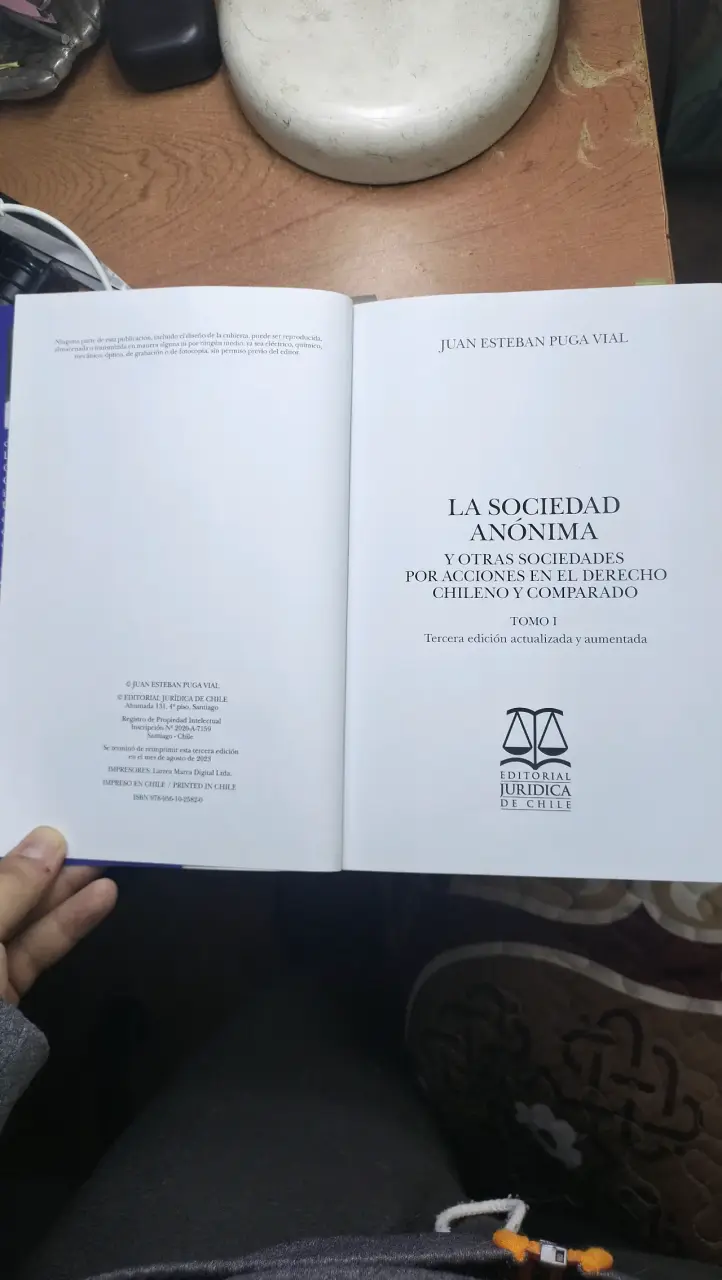 Libro La Sociedad Anónima de Juan Esteban Puga Vial - 5