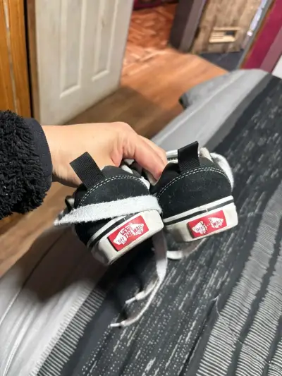 Zapatillas negras para niños Vans talla 29 - miniatura 4