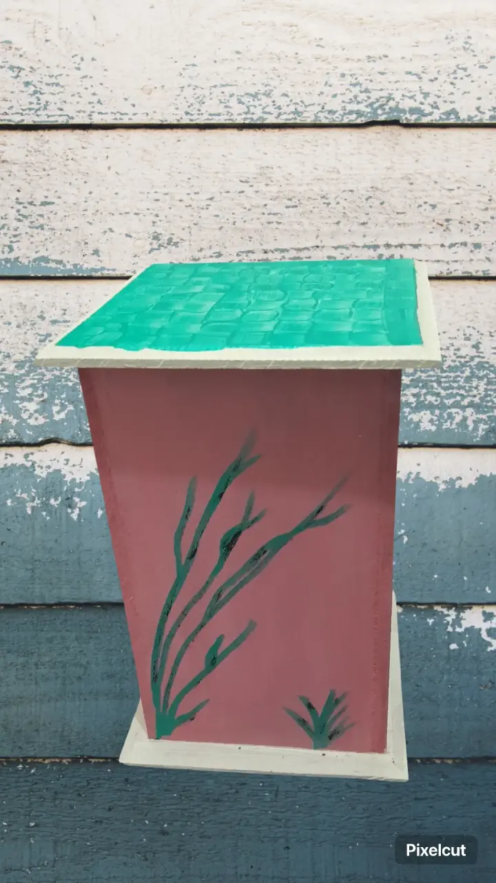 Caja para toallas higienicas de mariposas - 3