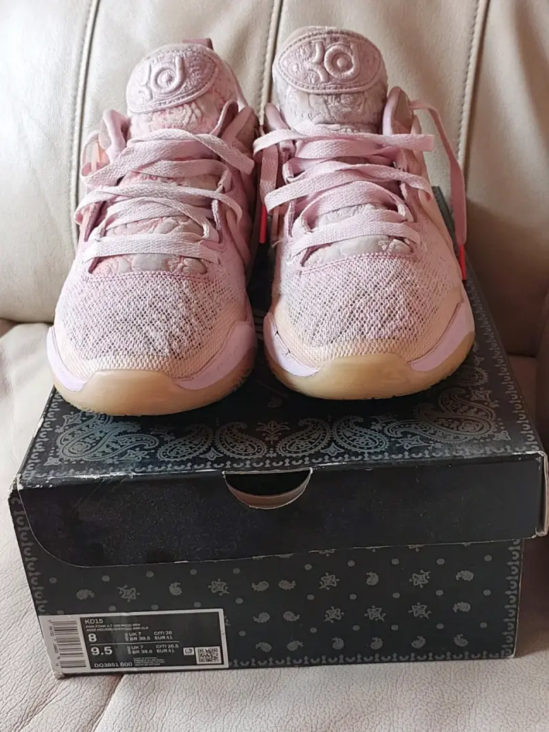 Zapatillas Basquetbol rosas KD15 talla 41 - 1