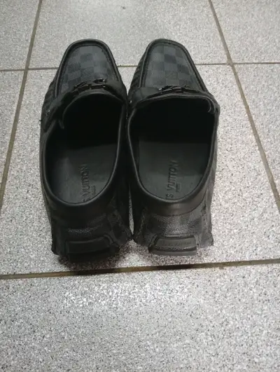 Mocasines de cuero Louis Vuitton negros - miniatura 5