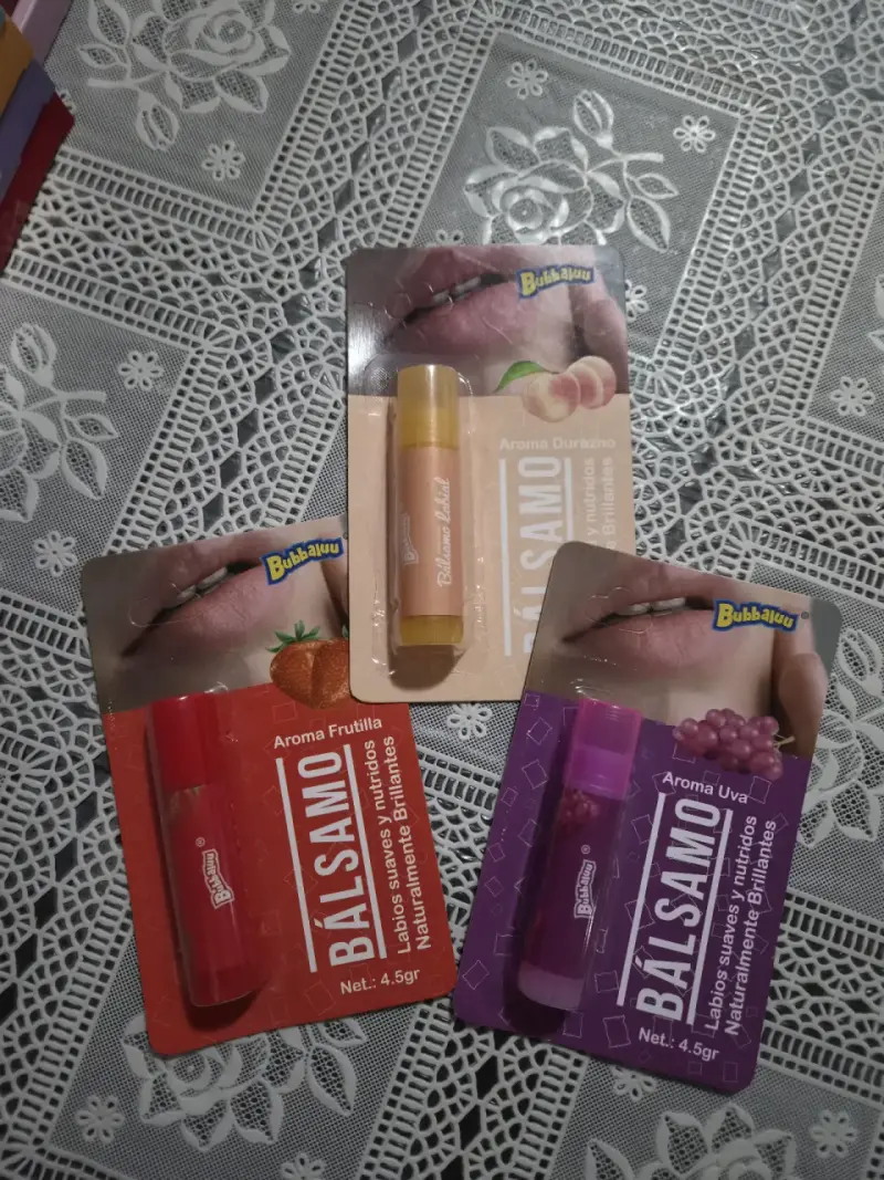Pack de bálsamos labiales Bubbaloo frutales