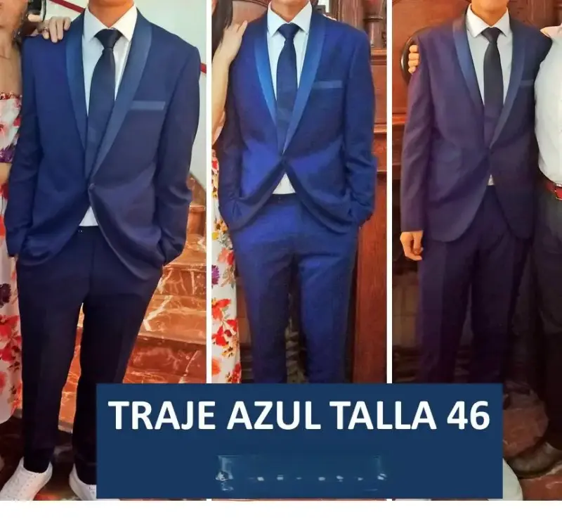 Traje azul para hombre talla 46 - 1