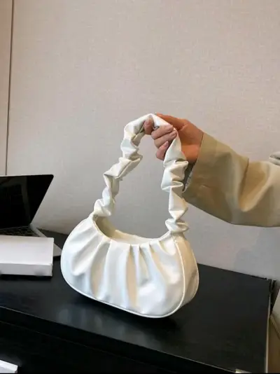 Cartera de mano negra y blanca elegante - miniatura 2