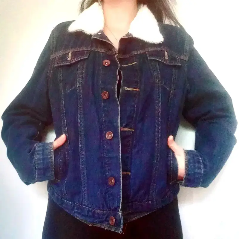 Chaqueta de mezclilla con forro de borrego - 2