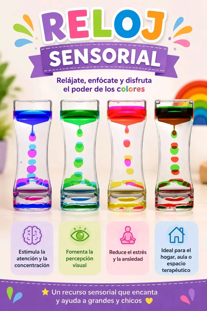 Reloj Sensorial de Colores para Relajación