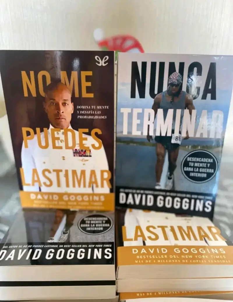 Pack de libros 'No Me Puedes Lastimar' y 'Nunca Terminar' de David Goggins