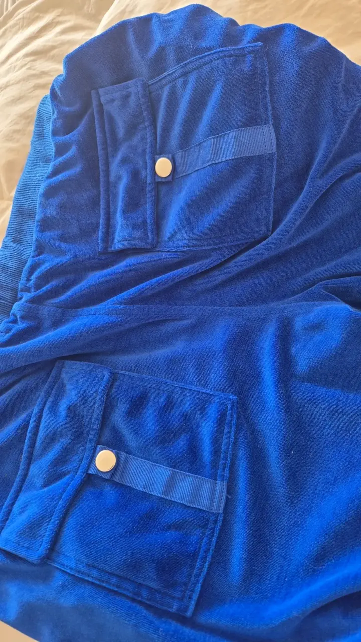Pantalones deportivos azules de terciopelo - 2
