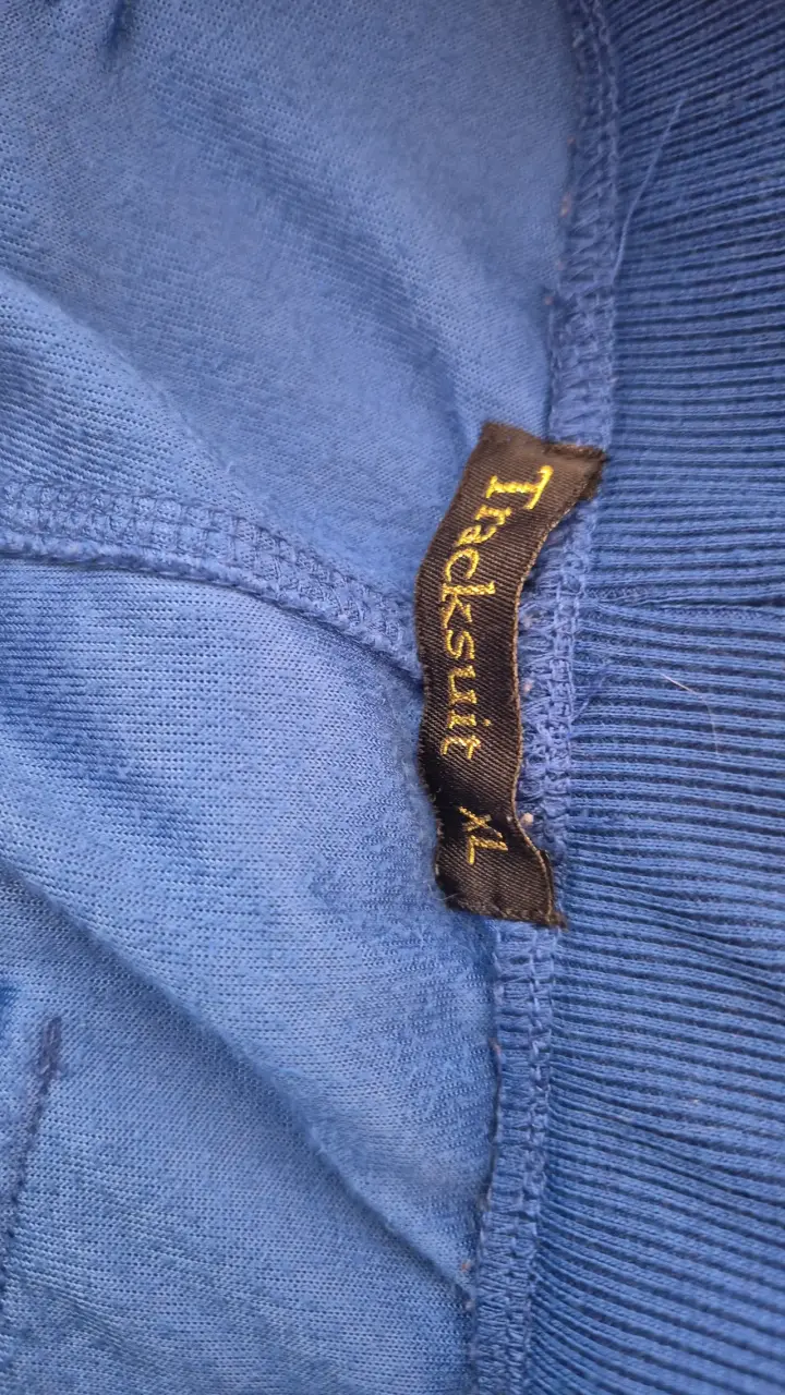 Pantalones deportivos azules de terciopelo - 3
