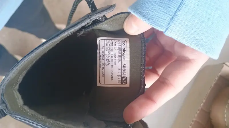Botas de cuero sintético negras para niños Colloky - 1