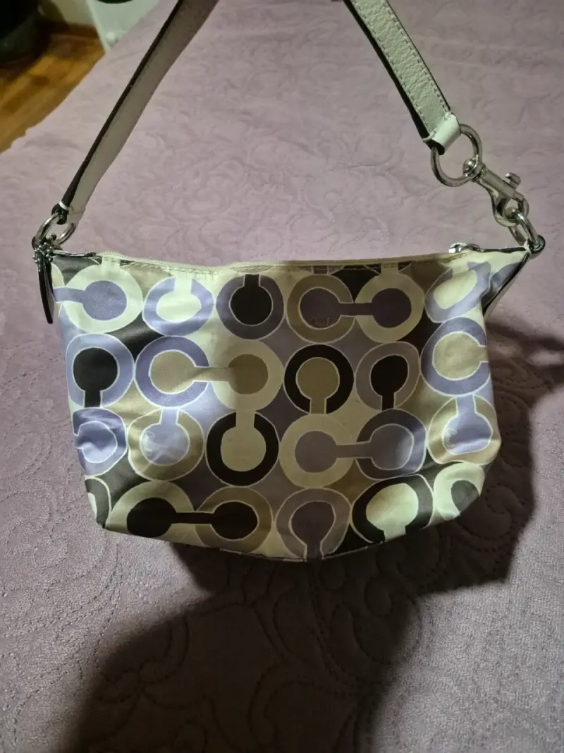 Cartera de mano Coach con diseño geométrico - 4