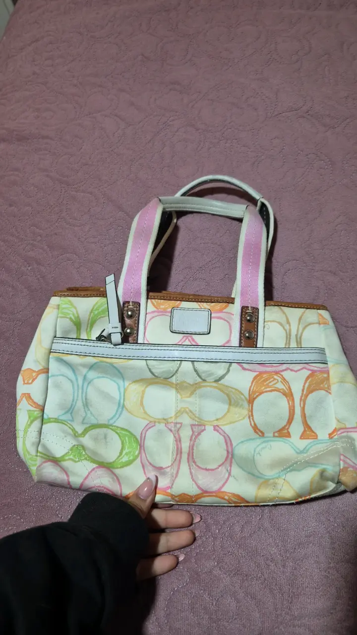 Bolso de mano Coach multicolor