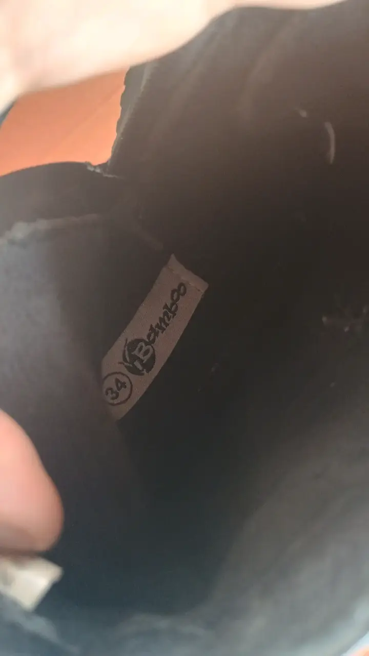 Botas negras de charol para niños talla 34 - 4