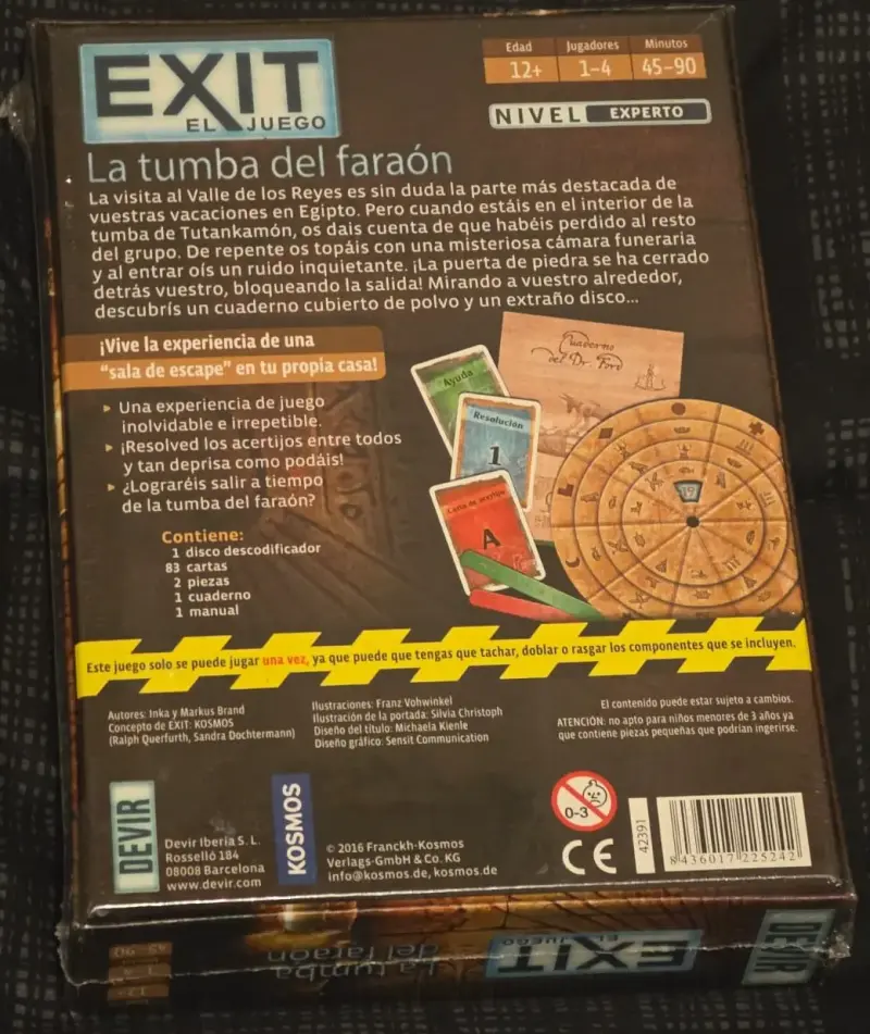 🎲 EXIT: La Tumba del Faraón – Juego de Mesa 🏺 - 2