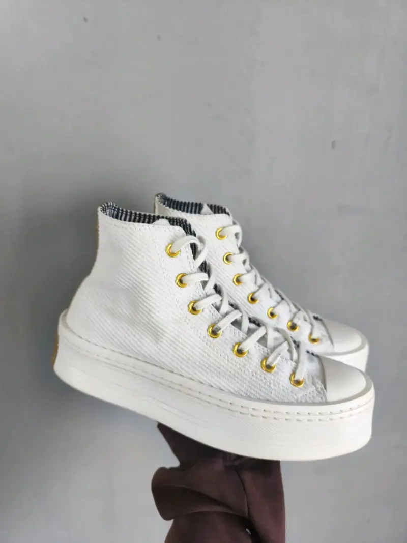 Zapatillas blancas de lona Converse All Star - 1