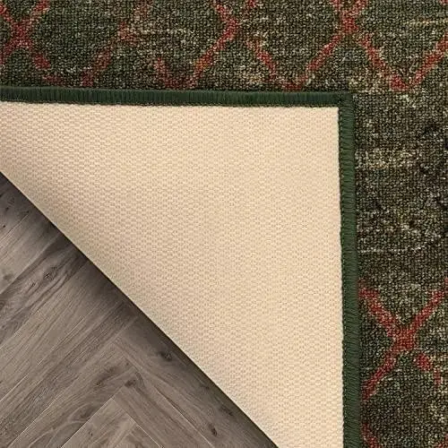 Alfombra pasillera verde con goma60cmx305cm - 2