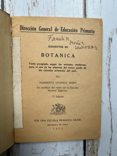 Libro antiguo de botánica para educación primaria - miniatura 1