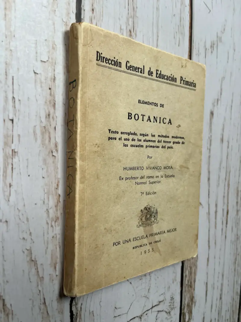 Libro antiguo de botánica para educación primaria - 2