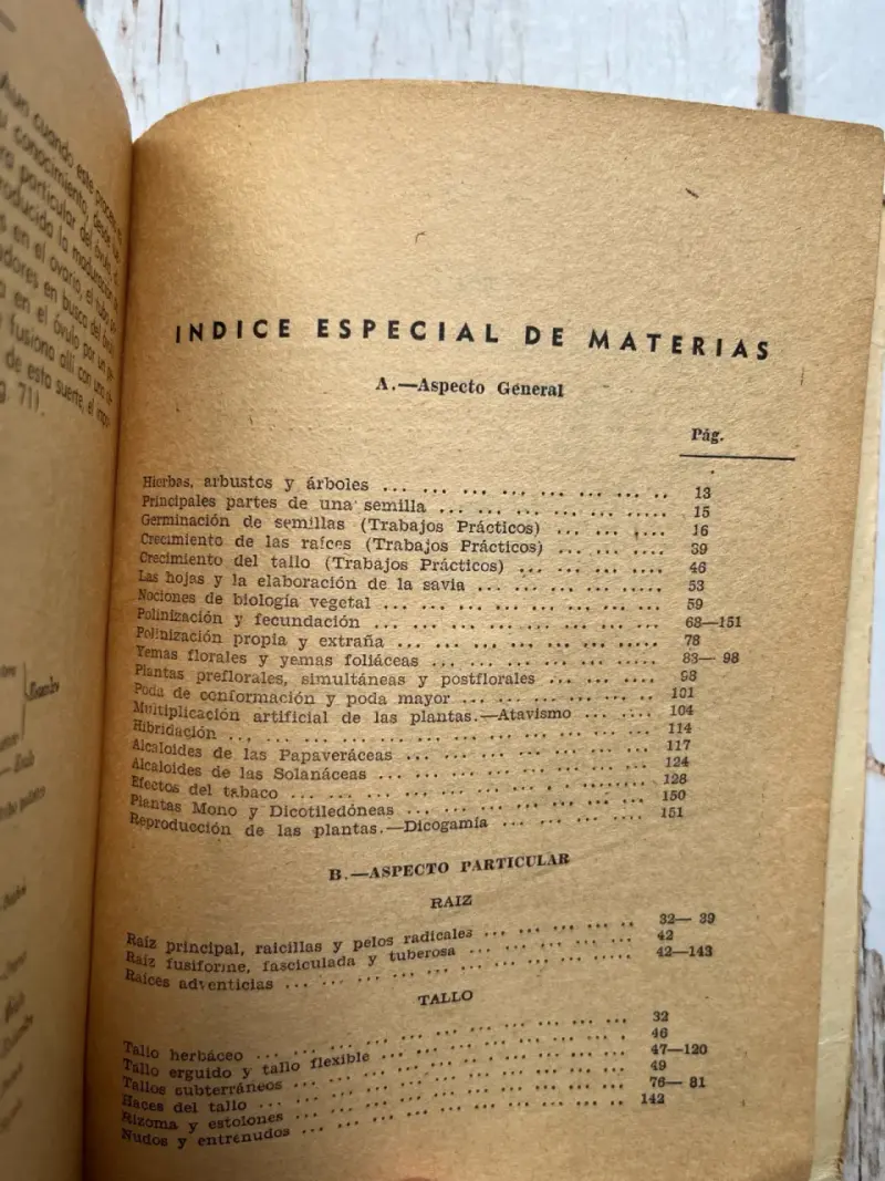 Libro antiguo de botánica para educación primaria - 3