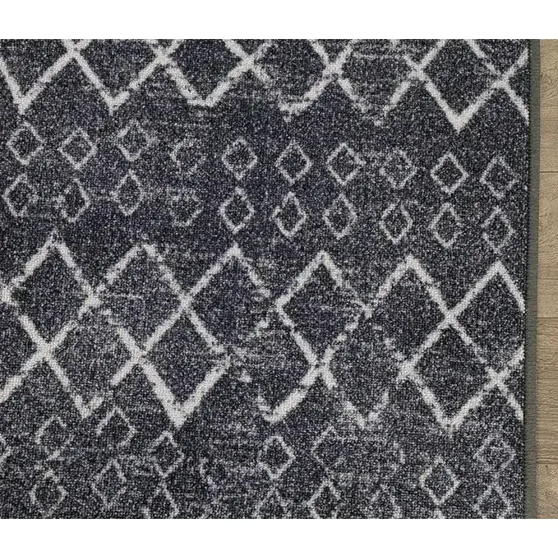 Alfombra redonda gris con goma 160cmx160cm - 3