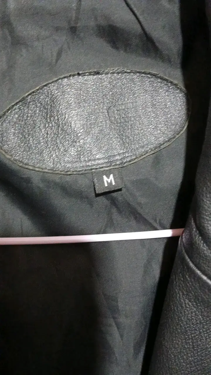 Chaqueta de cuero negra FCC para hombre - 3