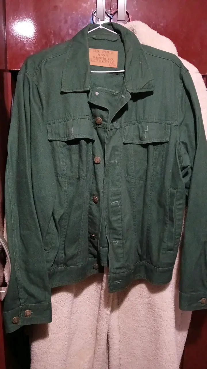 Chaqueta verde U.S. Polo Assn de mezclilla - 1