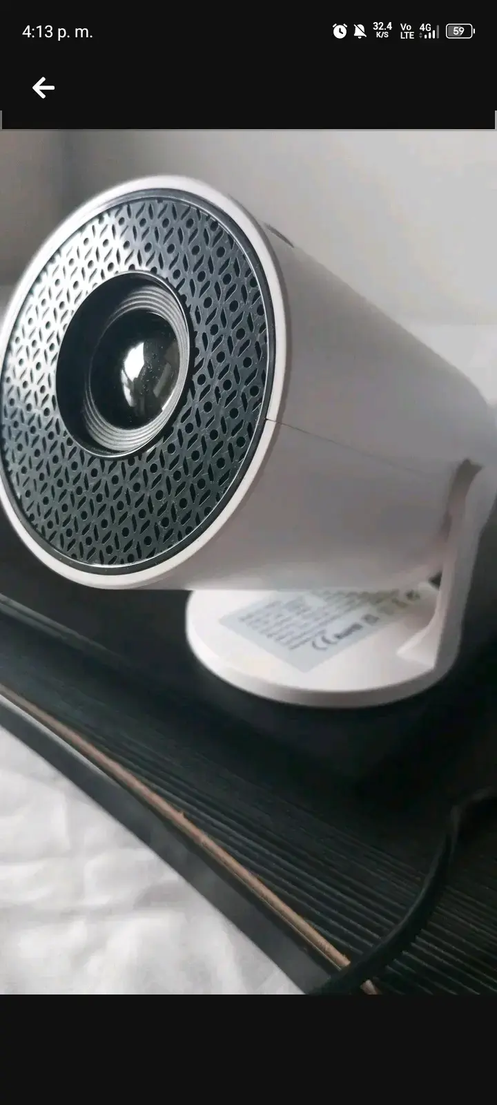 Proyector LED portátil blanco - 1