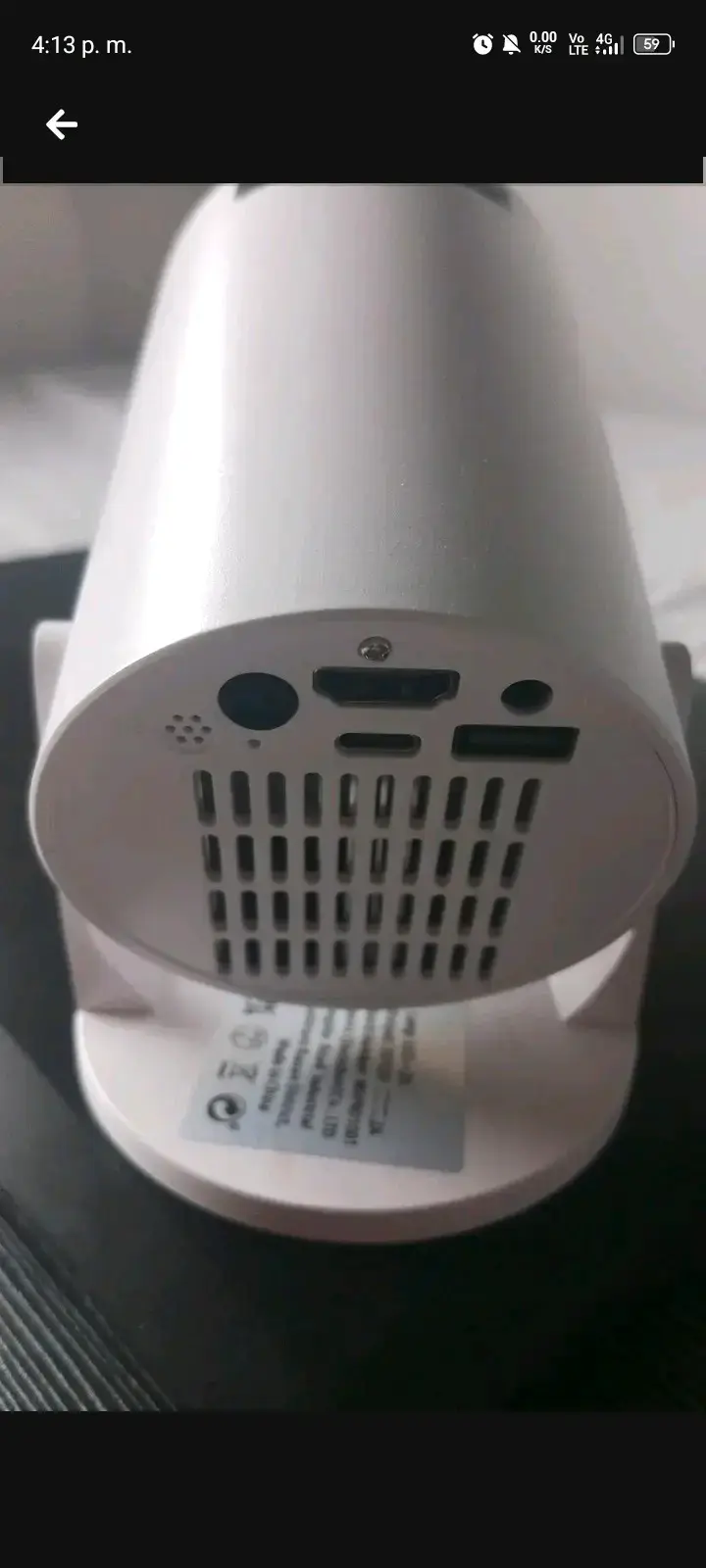 Proyector LED portátil blanco - 2