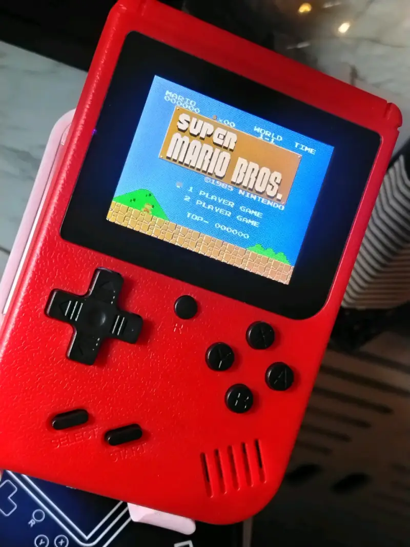 Consola portátil retro roja 400 en 1 - 1