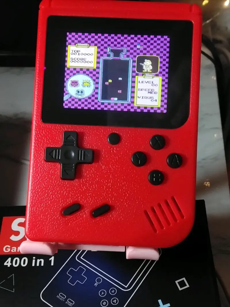 Consola portátil retro roja 400 en 1 - 2