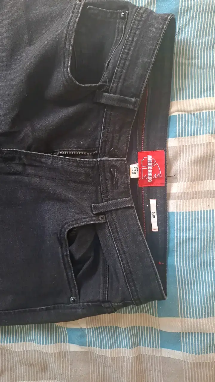 Jeans negros slim fit Americano talla 42 EUR - 1