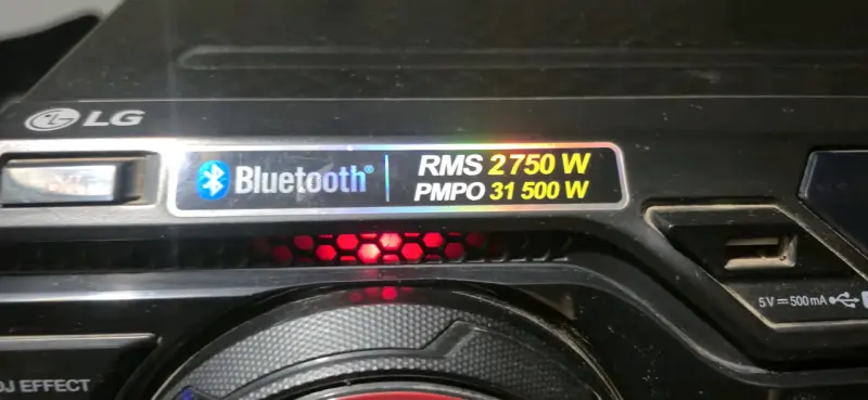 Sistema de sonido LG con Bluetooth y 2750W RMS - 2