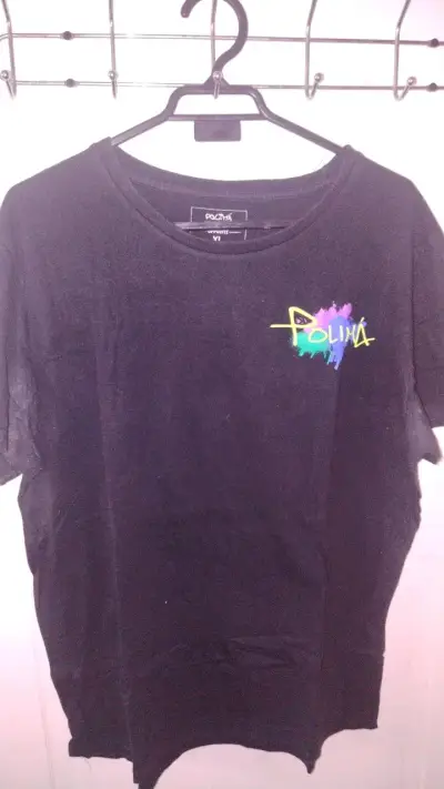 Polera Negra Polimá Estilo Graffiti - miniatura 1