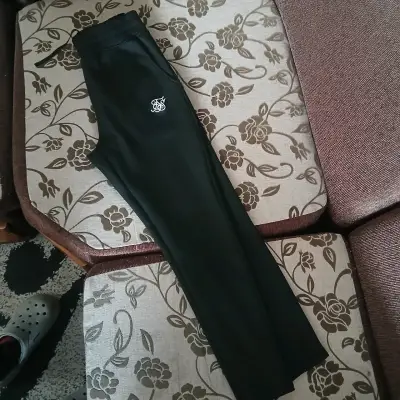 Pantalones deportivos negros SikSilk para hombre - miniatura 4