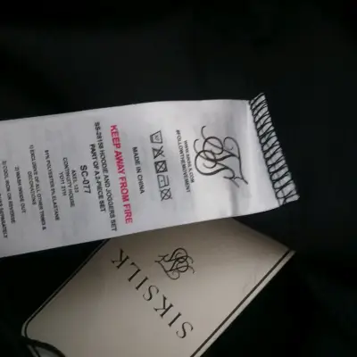 Pantalones deportivos negros SikSilk para hombre - miniatura 6