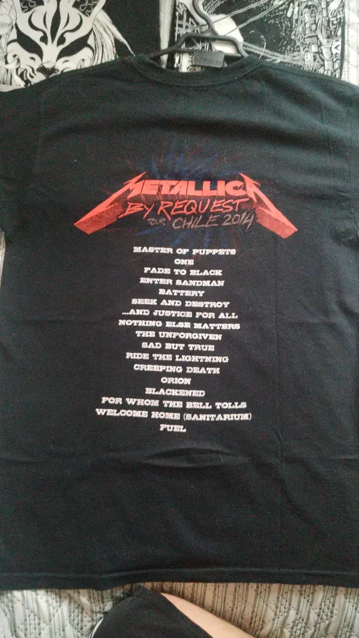 Polera Metallica By Request negra - 2