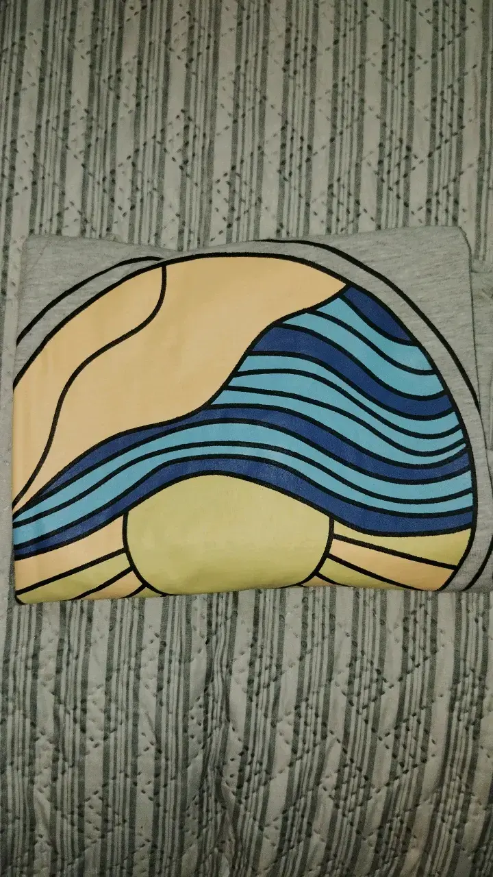 Polera gris Aussie con diseño de playa - 4