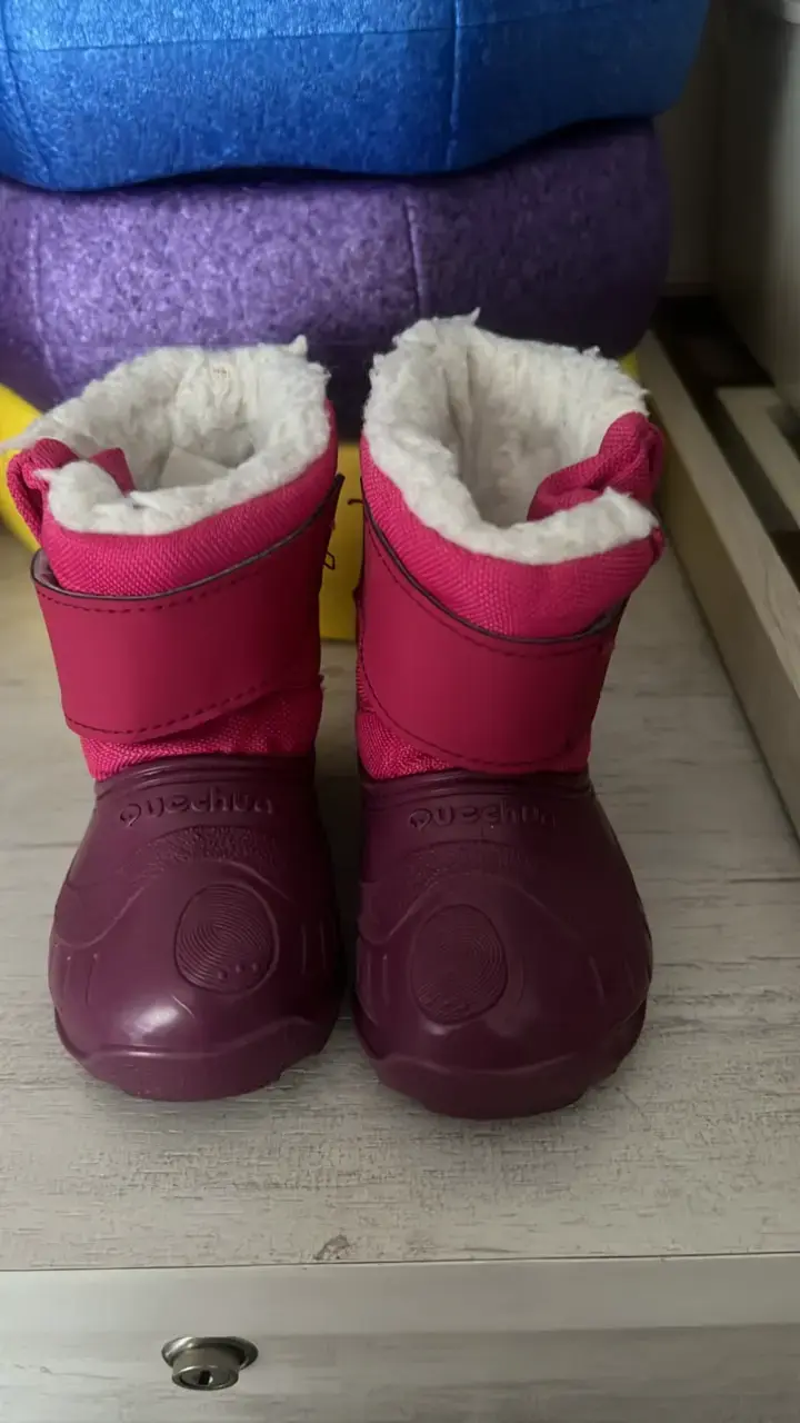 Botas de nieve para niños Quechua rosas - 1
