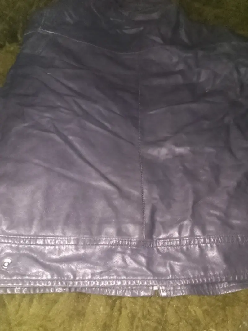 Chaqueta de cuero gris Kenneth Stevens XL - 3