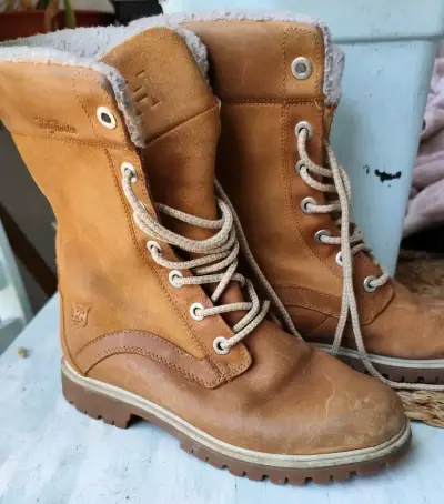 Botas de cuero Helly Hansen con forro interior - miniatura 1