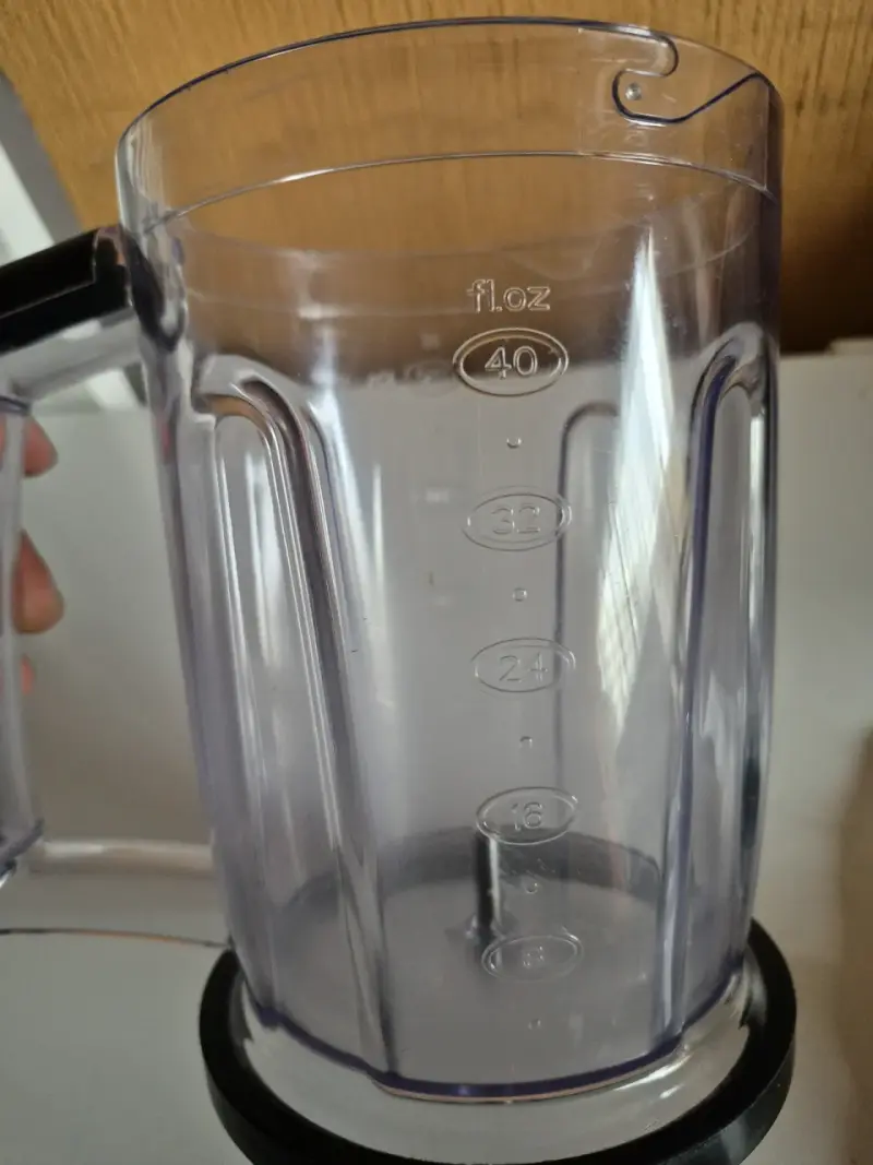 Vaso de batidora minipimer con tapa y cuchillas - 2