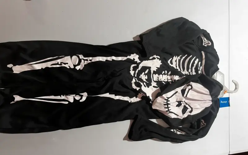 Disfraz de esqueleto para Halloween con máscara - 2