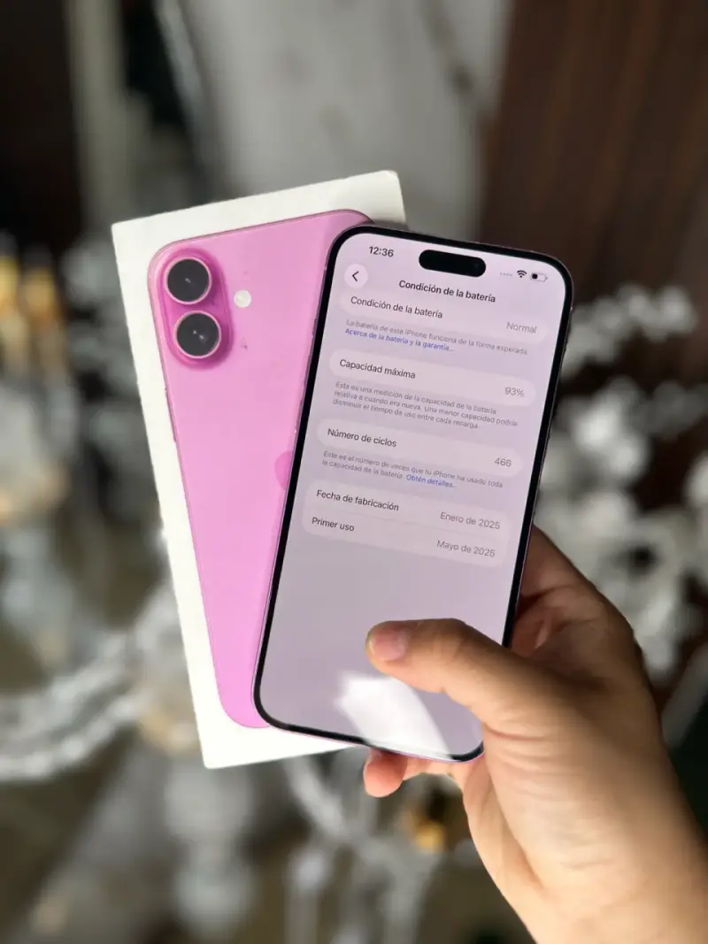 iPhone 16 Plus 128GB color rosa en buen estado - 3