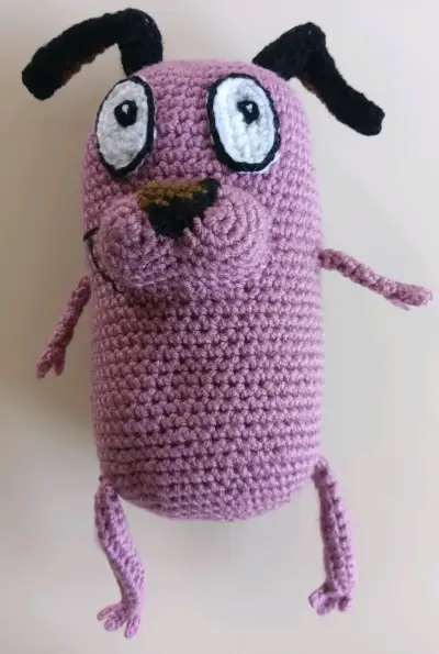 Muñeco tejido Coraje el perro cobarde - miniatura 1