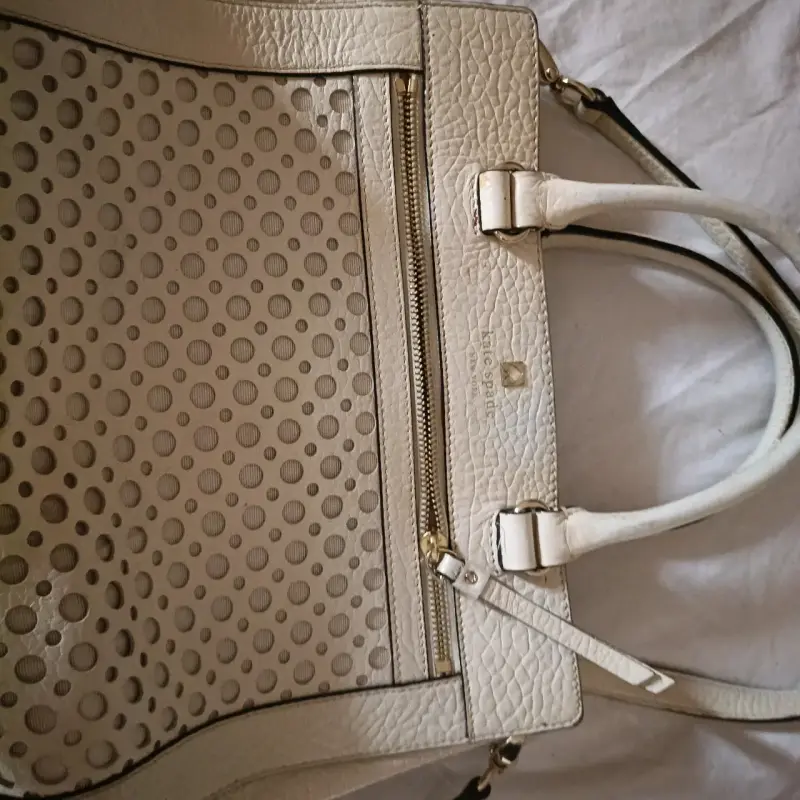 Bolso de cuero blanco con diseño perforado Kate Spade - 2