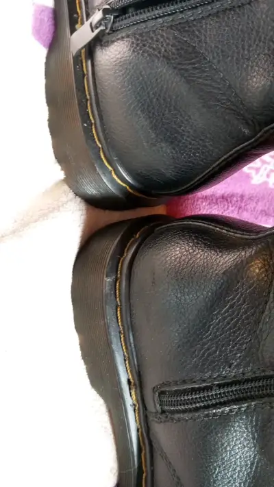 Botines  negras de imitación cuero para mujer tall - miniatura 4