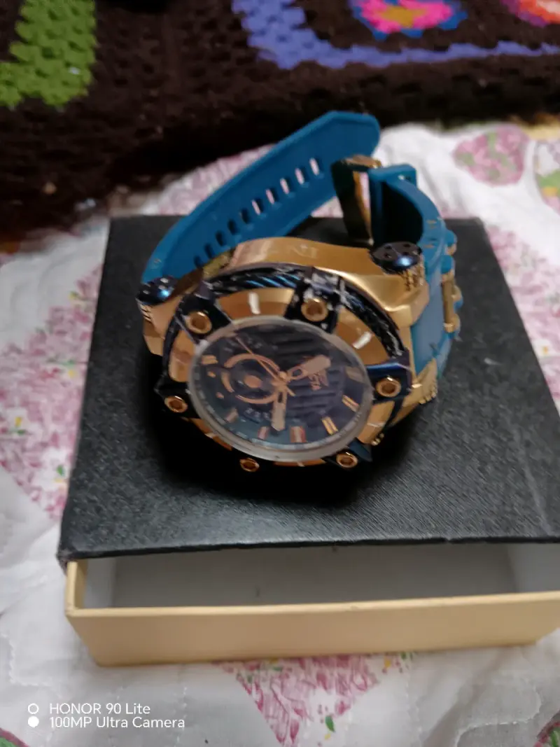 Reloj Invicta Pro Diver Azul y Dorado - 4